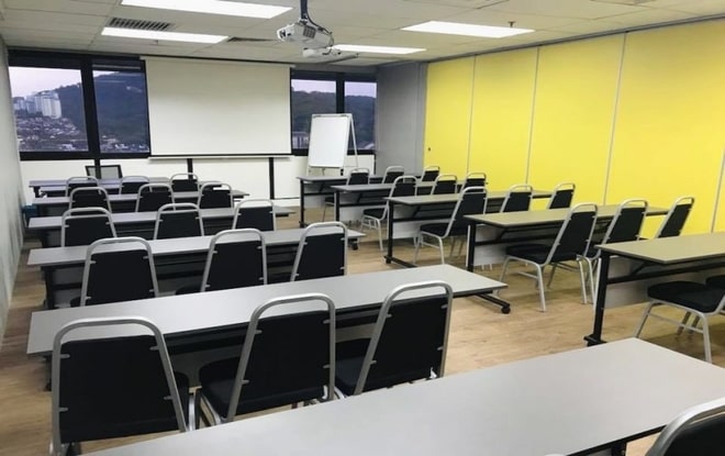modern training room